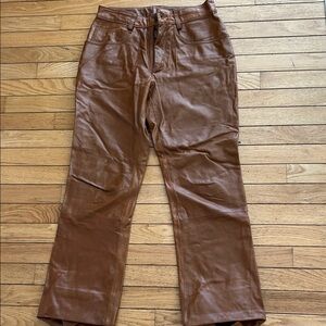 Wilsons Leather Brown Boot Cut Pants